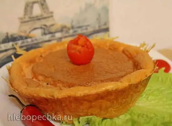 Крабовое суфле с кокосовым молоком и козьим сыром