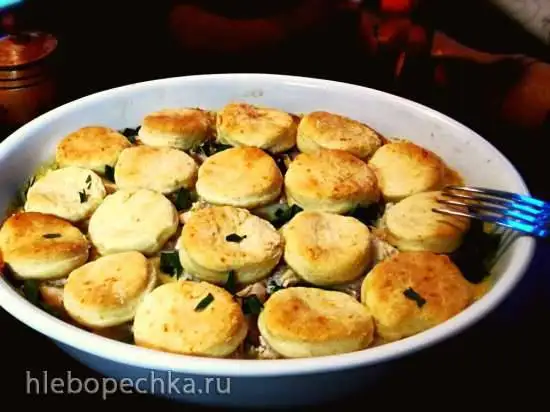 Кобблер куриный с овощами