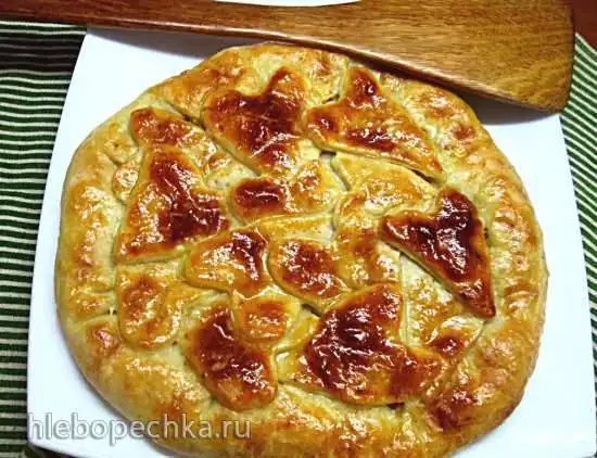 Пирог с капустой «Сердечный»