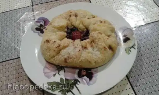 Творожная галета со сливами