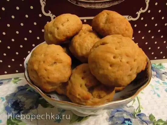 Простое банановое печенье (на растительном масле, без яиц)