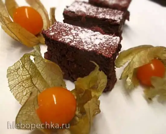 Десерт шоколадно-рисовый