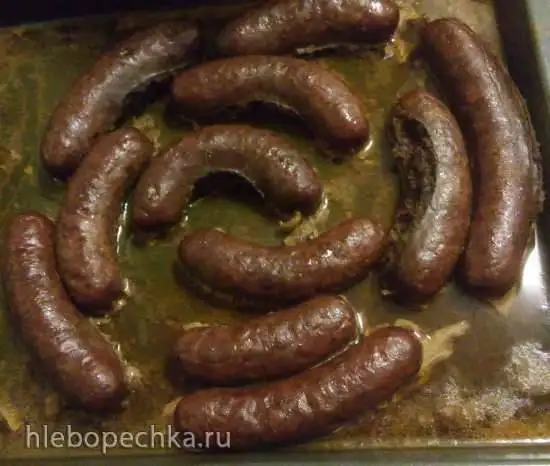 Печеночные колбаски