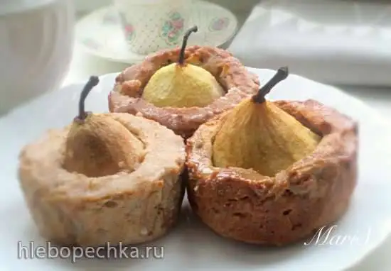 Имбирно-грушевые  мини пироги с корицей