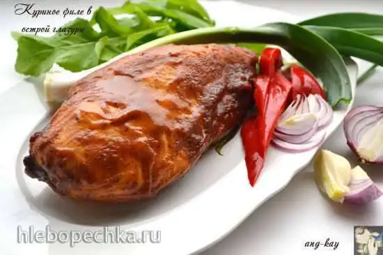 Куриное филе в острой глазури