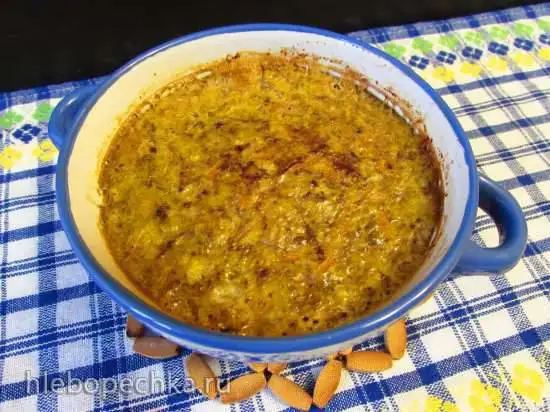 Суфле из печени с капустой