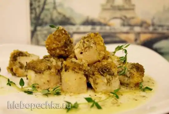 Морские гребешки, запеченные в духовке