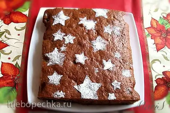 Пряная  медовая коврижка с орехами