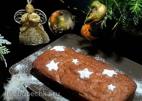 Шоколадно-гречишный кекс с черносливом