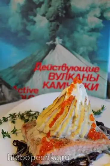 Рыбный стейк «Вулкан»
