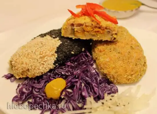 Картофельно-папоротниковые котлеты с пряной морковью