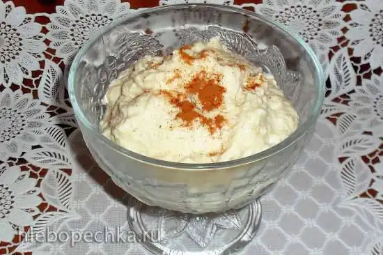 Диетический яблочно-творожный крем (к сырникам, блинчикам и т. д.) с псиллиумом