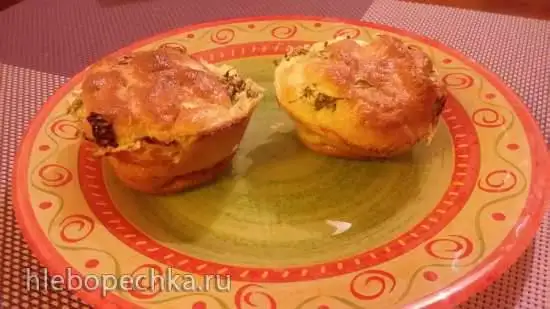 Закусочные пирожки-маффины без муки