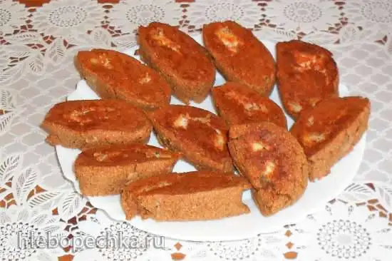 Рассыпчатое творожно-яблочное печенье из отрубей
