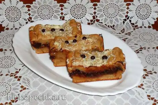 Творожно-шоколадные пирожные с печеньем