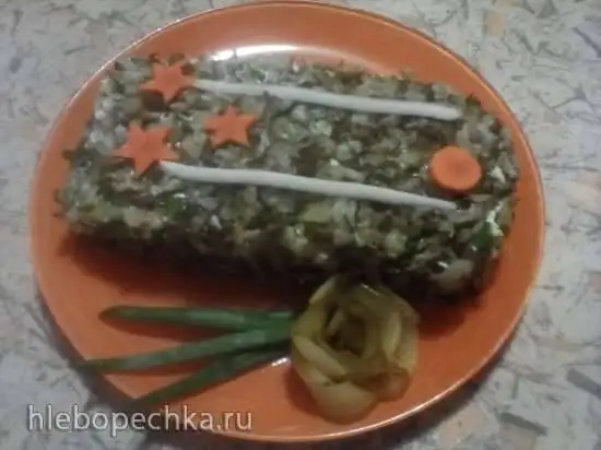 Салат к 23 февраля «Ну, настоящий полковник»