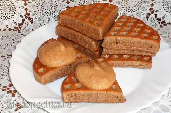 Диетические творожные вафли (с псиллиумом) в пиццемейкере Princess