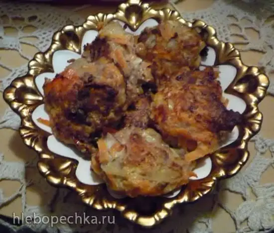 Курино-овощные низкокалорийные котлеты