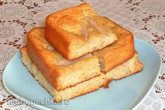 Овсяный пирог с грушами