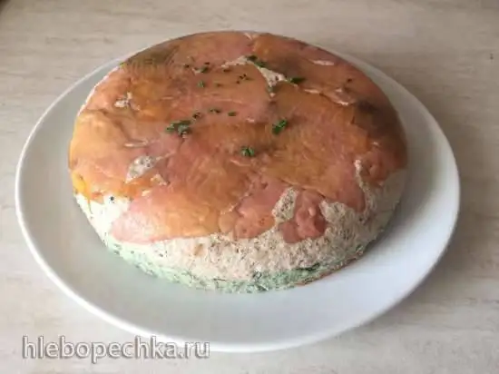 Торт творожный закусочный (по мотивам соленой пасхи)