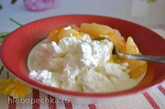 Творог домашний из молока (и сливок) на закваске «Бакздрав»