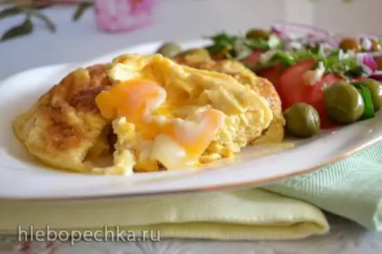 Омлет-яичница глазунья (два в одном) из перепелиных яиц
