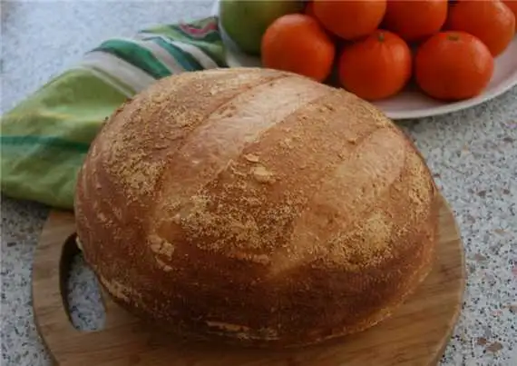 Белый столовый хлеб на долгой опаре (духовка)