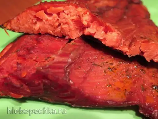 Острый кижуч, подвяленный а-ля су-вид