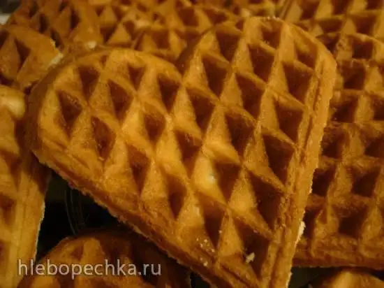 Рассыпчатое печенье в вафельнице «Сердечки»