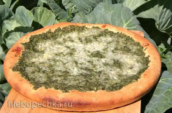 Диетический дачный пирог с суфле из капусты