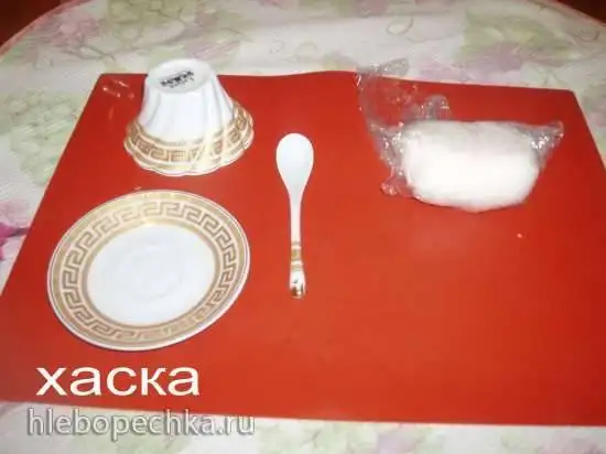 Чашка из мастики на желатине