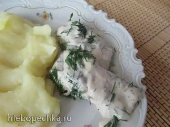 Селёдка с соусом из молок (рецепт И. И. Лазерсона)