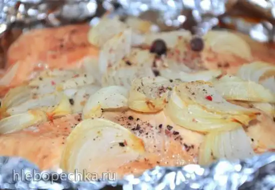 Грудка куриная запеченная в маринаде с вустерширским соусом