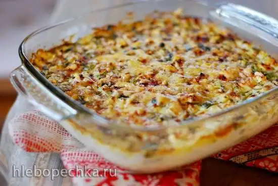 Летняя запеканка из кабачков