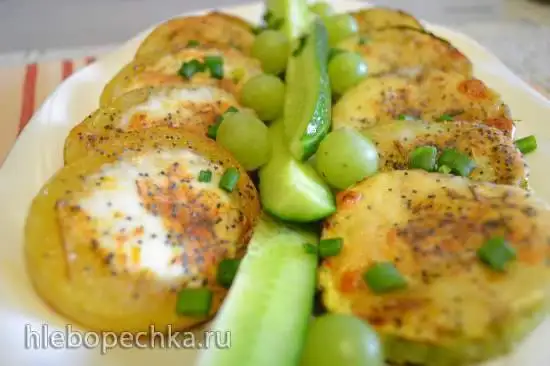 Кабачки и картофель, запеченные на купольном гриле, с солью «Костерок»