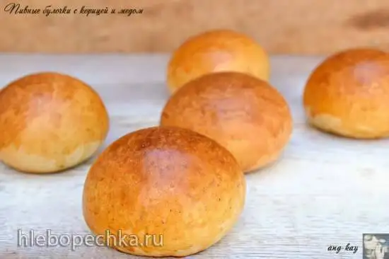 Пивные булочки с корицей и медом