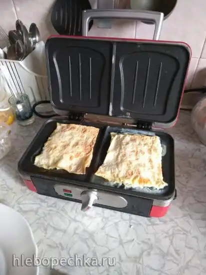 Конвертики из творога в тонком лаваше в мультигриле GFGRIL GF-040