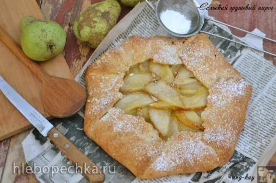 Сельский грушевый пирог