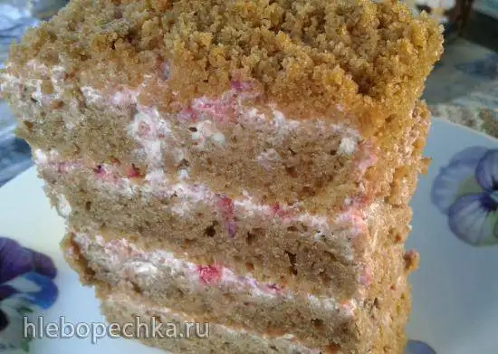 Быстрый кофейный торт на кефире