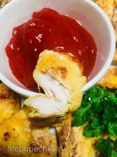 Невредные нагетсы из куриной грудки