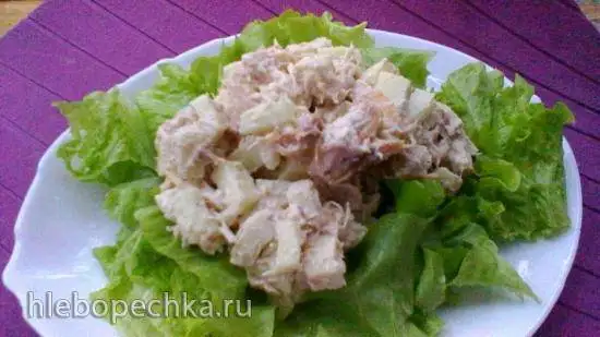 Салат из курицы с приправой карри (Curried Chicken Salad) в медленноварке Kitfort KT 2010