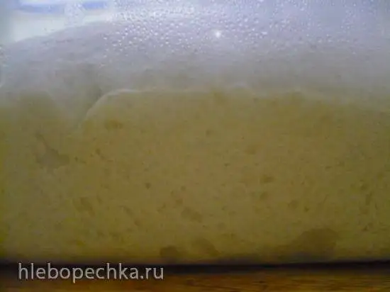 Хлебное тесто на крупяном отваре и пшеничной каше