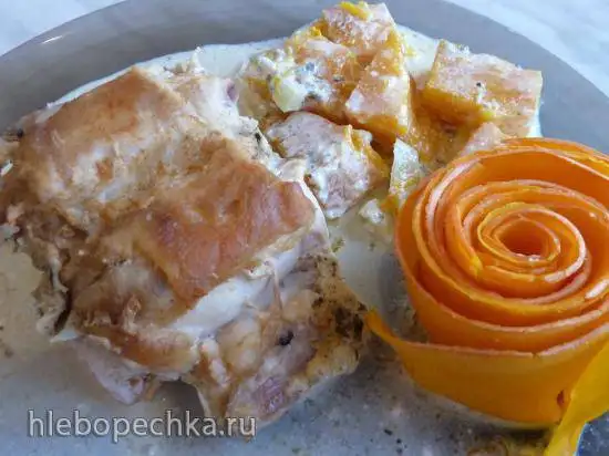 Кролик с тыквой