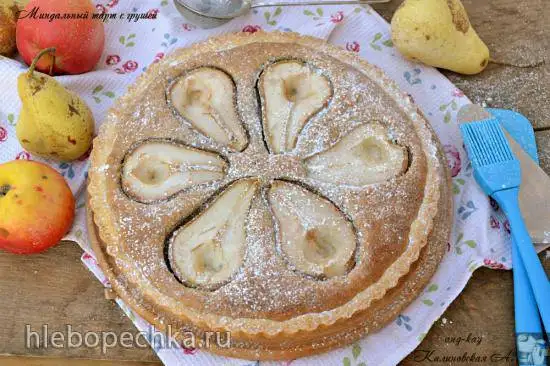 Миндальный тарт с грушей