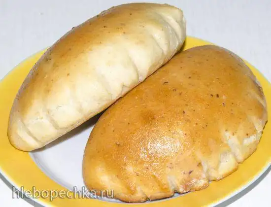 Пирожки с рыбой на закваске