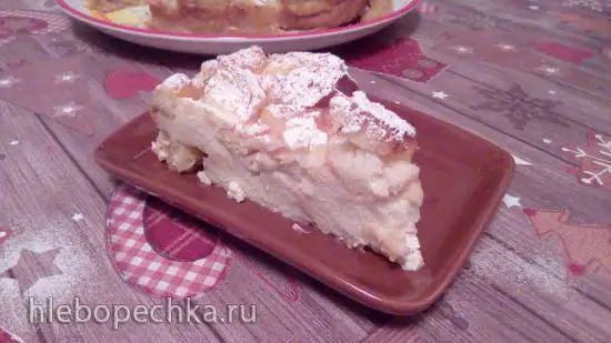 Яблочно-карамельная шарлотка