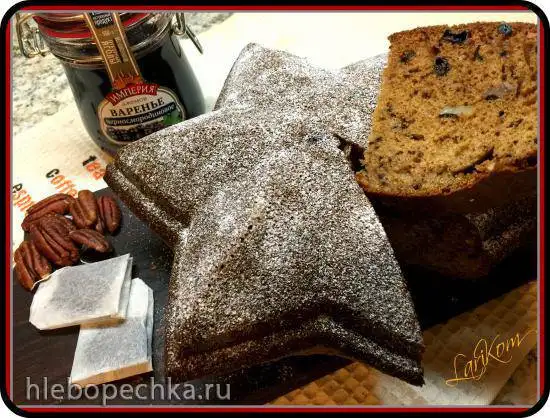 Кекс с чаем и вареньем