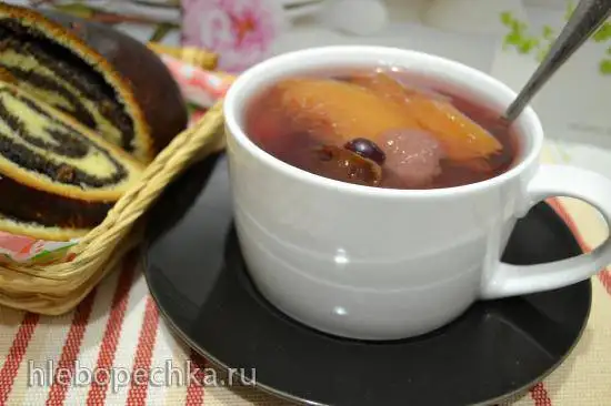 Компот из замороженных фруктов и ягод (для вегетарианцев и веганов)