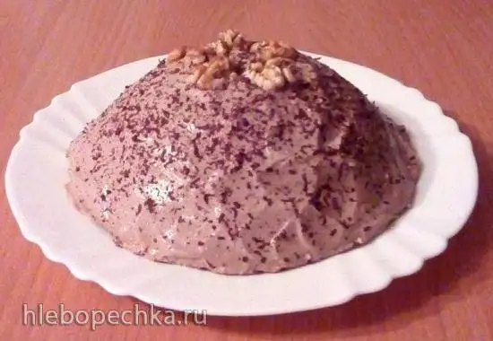 Бисквитный торт «Два крема» (для здорового питания)
