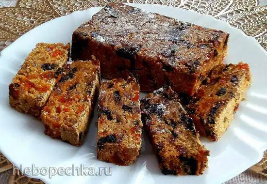 Постный рождественский кекс без муки